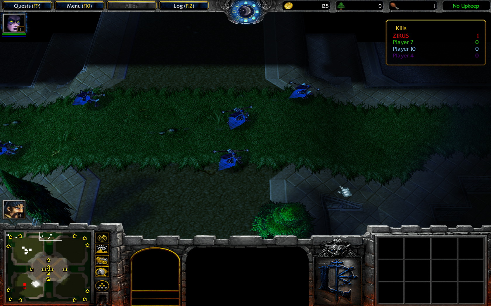 footman wars карта warcraft 3 скриншот