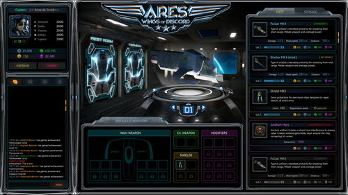 Новый космический супер шутер «Ares: Wings of Discord»