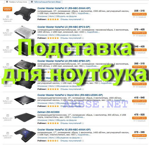 Подставка для ноутбука
