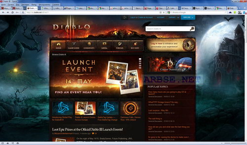 Официальный сайт Diablo 3