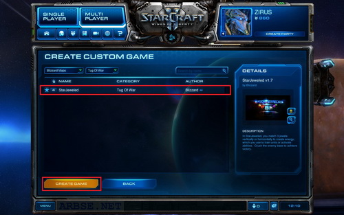 Создаём игру Blizzard Dota