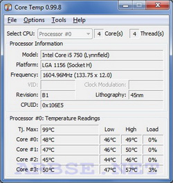 Core Temp v0.99.8