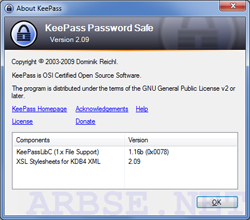 KeePass v. 2.12