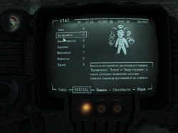 Fallout 3. Скриншоты. S.P.E.C.I.A.L.