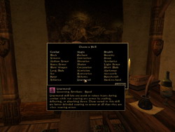 Morrowind. .  (Skills)