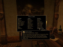 Morrowind. .  (Skills)