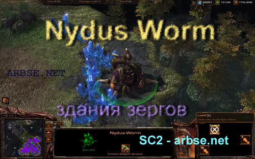 Nydus Worm – здание зергов StarCraft 2
