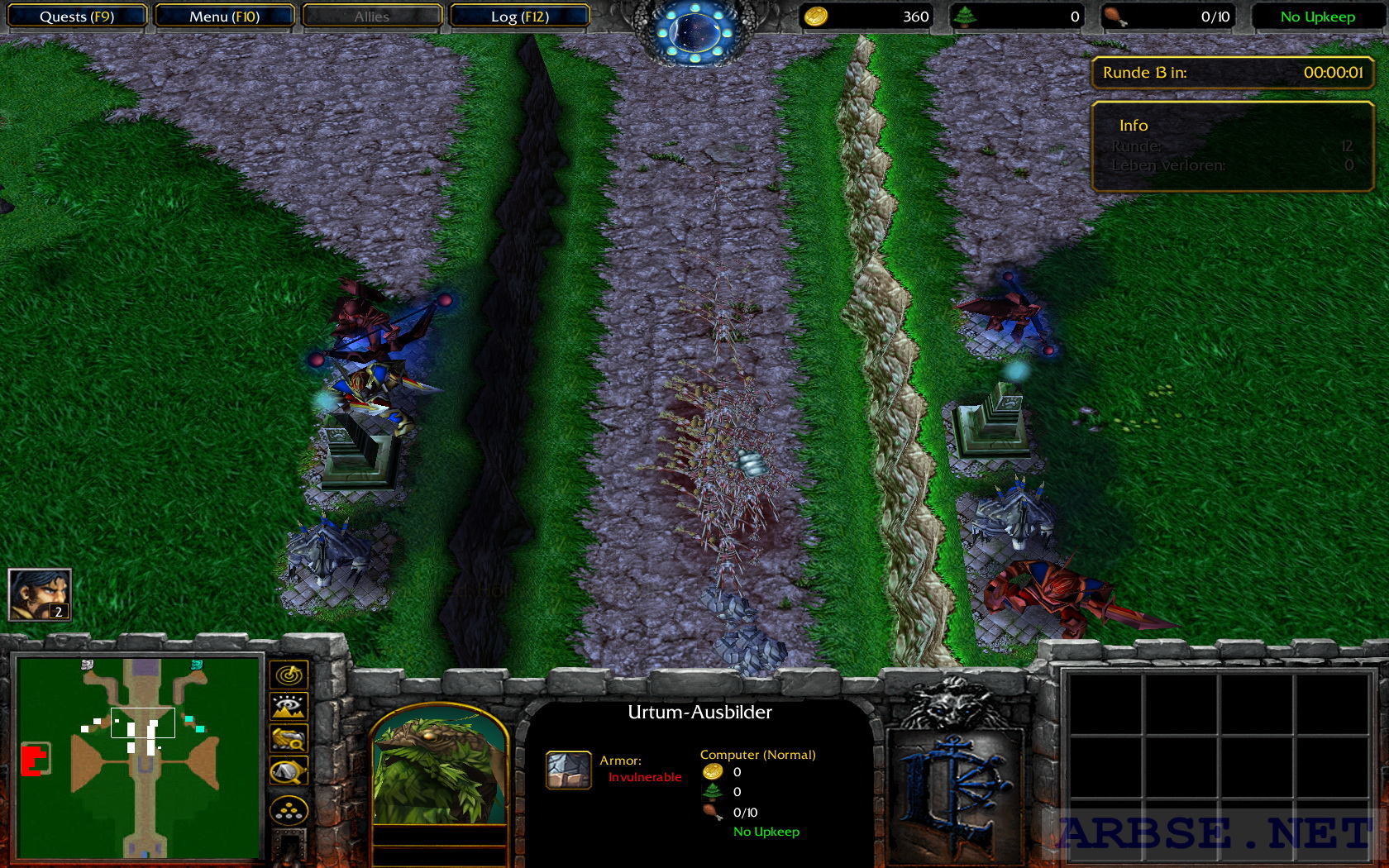 Warcraft 3 карта защита замка
