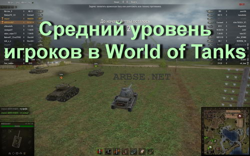 Средний уровень игроков в World of Tanks