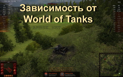 Зависимость от World of Tanks
