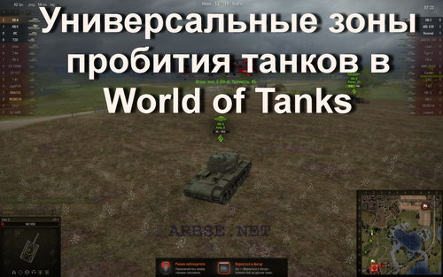 Универсальные зоны пробития танков в World of Tanks