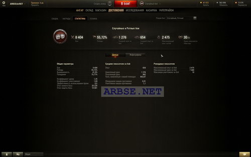 ARBSEdotNET (8404 , 12000 ) World of Tanks